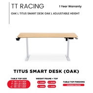 TT RACING-TITUS SMART DESK OAK L-160 X 80 X 1.8CM