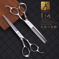 Professional Titan T3D60vsT3D630V hair cutting scissors set for salon