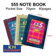 555 NOTEBOOK / BUKU NOTA 555 / CAPTAIN 555 NOTE BOOK 70G / POCKET NOTEBOOK / BUKU TIGA LIMA / BUKU 5