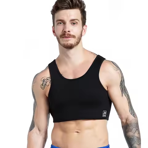 Jockmail Neoprene Harness Men Body Chest Belt Lingerie Shoulder Strap Costume Clubwear Party Elastic