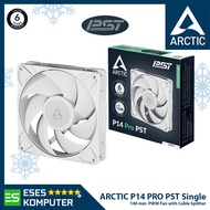 ARCTIC P14 PRO PST Single WHITE Fan | 140mm 14cm PWM Fan Case