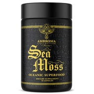 Ambrosia Irish Sea Moss Capsules | High Dose 500 mg/serving | Made with Organic Sea Moss | Veggie Ca