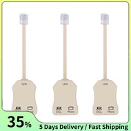 3Pcs DSL Filter Splitter for Phone Line Phone Jack Splitter In-Line DSL Filter Telephone Modem ADSL 
