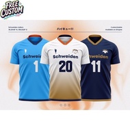 【Free Custom Name & Number】Schweiden Adlers Haikyuu Full Sublimation Jersey