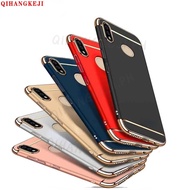Cell Phone Case Ultra-thin Three Stage Splicing Electroplating Side Huawei Nova 5T Y6 Y7 Y9 2019 Y6 2018 Honor 8X P30 10