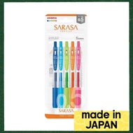 Zebra Sarasa Clip Gel Pen 0.5mm 5-Color Set N JJ15-5C-N<Direct from Japan>