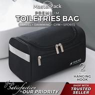 Premium Portable Toiletries Bag Hangable Business/Casual Trip Wash Bag Spacious Cosmetic Makeup Bag