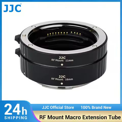 JJC RF Mount Auto Focus Macro Extension Tube Ring Set for Canon R50 R7 R8 R5 R6 V R10 EOS R RP R3 R6