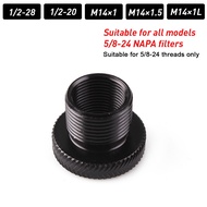 Aluminum 5/8-24 to 1/2-20 1/2-28 M 14x1/ M14x1.5 Car Fuel Filter Tube Thread Adapter For 223 .308 AK