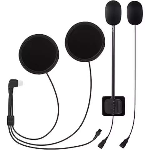 For LEXIN B4FM/GTX/G2P/G16/G1/MeshCom/Novus Motorcycle Audio Set for Helmet Bluetooth Headset