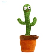 DA* Singing Talking Cactus Toy Cactus Toy Singing Cactus Doll Toy for Kids and Adults Rechargeable Plush Doll Fun Dancing and Talking Features Perfect Gift for Ages