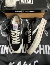 🔝Vision Street Wear x Odd Cirkus 經典黑色男女同款板鞋 35-46碼