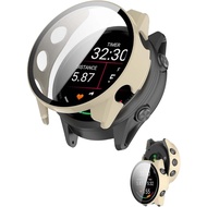 Case for Garmin Forerunner 570-47mm, Protective Cover Smart Watch,Built-in 9H Tempered Glass Film, H