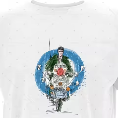 2026 men T-Shirt Hoodie Hand Drawn Comic style Quadrophenia Films and TV Motorbikes Pop Mod Reggae I