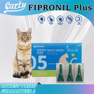 FIPRONIL Plus Spot On Solution Flea & Anti Tick Treatment for Cats (1-6kg)