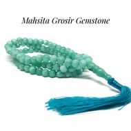 Natural STONE TASBIH AQUAMARINE 99 GRAINS 8MM