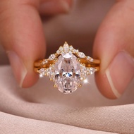 4.5ct Real Moissanite Ring Pass Diamond Test GRA Certified 925 Sterling Silver Oval Cut Engagement R