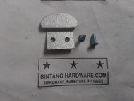 10 Pcs Plat Z S Jepit Kaca Set Sekrup Klem Siku Besi Penjepit Penahan Cermin Pintu Lemari Kaca Dindi