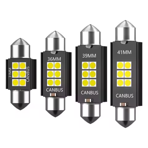 1-10X C5W LED Bulbs Canbus Festoon 31/36/39/41mm LED For Car Interior Dome Trunk License Plate Light