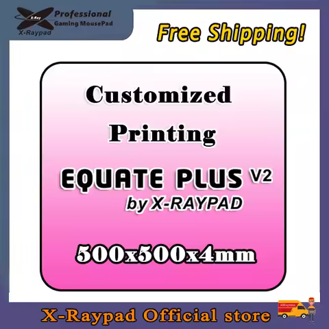 500x500x4mm Custom Equate Plus V2 Gaming Mouse Pads by X-Raypad EQ+V2