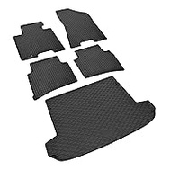 Tailor-made boot liner and rubber floor mats suitable for Kia Sportage from 2016-2022 + belt protector