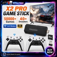 X2Pro TV Game Stick 4K HD Video Handle Game Console 40K/50K Games 64g/128g Retro Arcade Games PK for