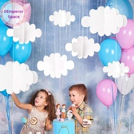OEmperor 16Pcs 3D Cloud Decorations White Clouds For Ceiling Cloud Party Decorations Cloud Ornaments