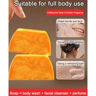 [Handmade/Gold Essential Oil Infused] SL- Amino Acid Perfume Gold Essential Oil Soap Handmade Soap/N