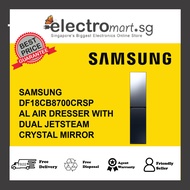 SAMSUNG DF18CB8700CRSP 3+2 Bespoke AI AirDresser with Dual JetSteam - Crystal Mirror