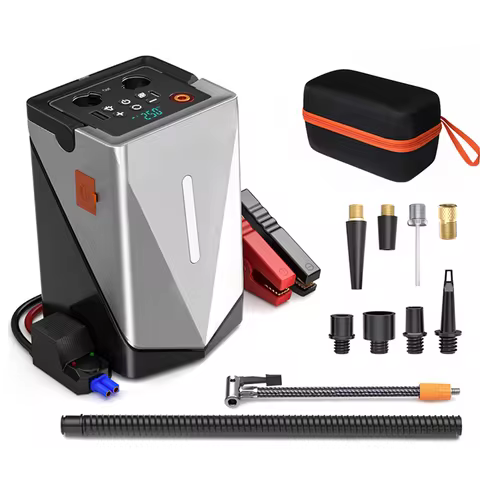 Car Jump Starter 6000A Peak 26800mAh Auto Supercharger Battery Charger Jumper Box with Fast Charger 