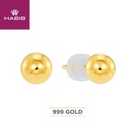 HABIB 999/24K Yellow Gold Earrings E9AAA0423
