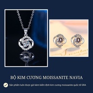 Dây chuyền bạc nữ đính đá kim cương Moissanite 8H8A Navia thanh lịch PMJ0276 Phuc Minh Luxury