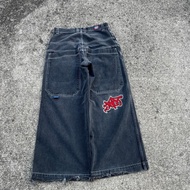 JNCO Classics Brand Letter Embroidery Baggy Jeans Hip Hop Me