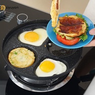 Si 4/7 Holes Frying Pan Non Stick Fried Eggs Cooking Pan Burger Mold Household Kitchen Cookware Non 