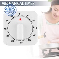 Kitchen Small Square Pendulum Timer 60 Minutes Timer Mechanical Reminder Timer E4C2