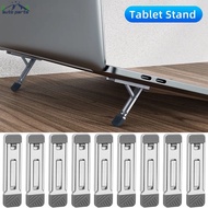 2Pcs Foldable Invisible Anti-slip Laptop Stand / Universal Hidden Computer Cooling Stand / Thin Desk Keyboard  Phone Bracket / 3 Gears Adjustable Phone Tablet Support Holder