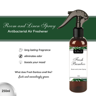 250ML ROOM AND LINEN ANTIBACTERIAL SPRAY | AIR FRESHENER FRESH BAMBOO SCENT | TATA BASICS PH