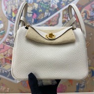 Mini Lindy奶昔白 金扣