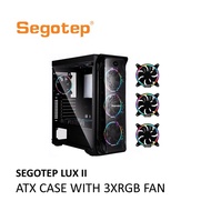 Segotep LUX II RGB ATX Gaming Computer Case - (Black)