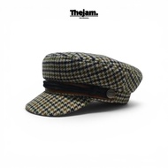 Thejam. the original Fisherman's Hat | Sailor hat wool tweed green | Fiddler cap