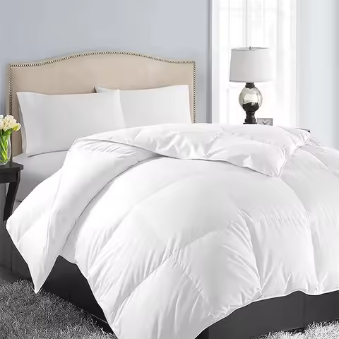 All Season Goose Down Quilt Five Star Hotel Duvet Insert Fluffy Super Soft Duvet Couple Double King
