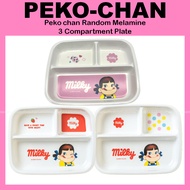 [Peko-chan] Peko chan Random Melamine 3 Compartment Plate 1p 1052562