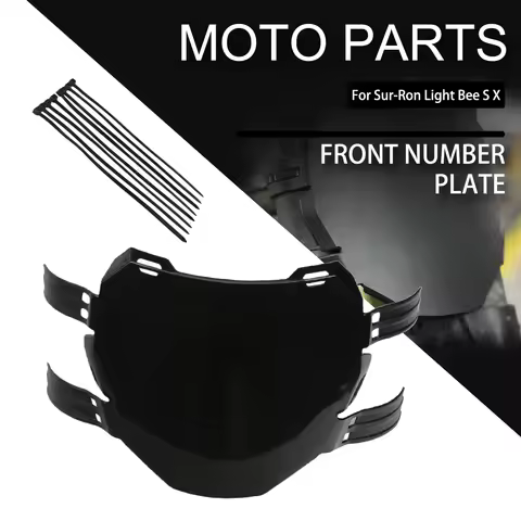 Universal Dirt E-Bike For Surron Light Bee S/X Talaria Sting MX3 MX4 Front License Number Plate Moto