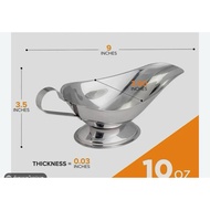 New Gravy Boat Sauce Funnel Steak Stainless Steel Jar 10 Oz Lantern For