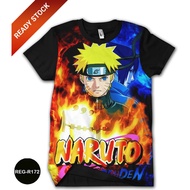 Naruto VS SASUKE T-Shirt Children's Clothes Cartoon TV Animation Trendy REG-R172