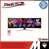 MSI MPG 491CQPX QD-OLED 49"/DQHD/CURVED/240HZ/0.03MS/HDR400/G-SYNC/USB-C PD98W/HDMI2.1/DP1.4A/KVM
