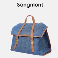 Songmont Mountain Series Briefcase Large Capacity Backpack Denim Handbag Women