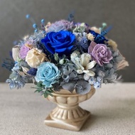 開幕慶花禮 入厝禮 餐桌花 永生花 不凋花 圓形桌花 寬口冠軍杯