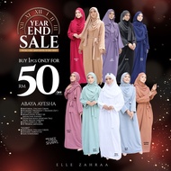 ELLE ZAHRAA | NEW RELEASE ABAYA AYESHA WITH SHAWL | FREE POSTAGE* | NURSING & WUDHU FRIENDLY | DAILY