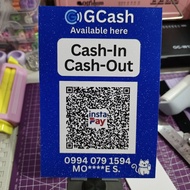 Gcash barcode hanging/standee